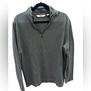 Joseph Abboud Men’s Gray 1/4 Zip Pullover Sweater‎ Size Large